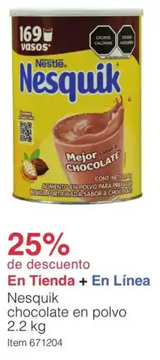 Costco Nesquik chocolate en polvo oferta
