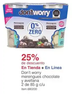Costco Don't worry merengues chocolate y avellana oferta