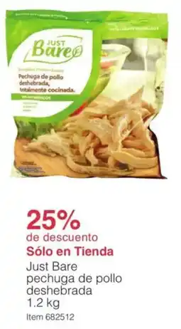 Costco Just Bare pechuga de pollo deshebrada oferta