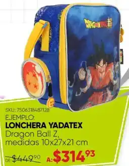 Woolworth Lonchera yadatex dragon ball Z oferta