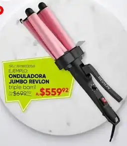 Woolworth Revlon onduladora jumbo revlon triple barril oferta