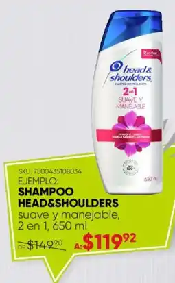 Woolworth head&shoulders shampoo oferta