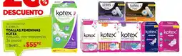 Woolworth Kotex toallas femeninas oferta