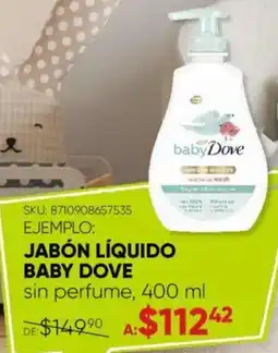 Woolworth Baby dove jabón líquido oferta