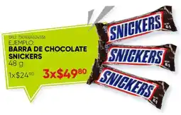 Woolworth Snickers barra de chocolate oferta