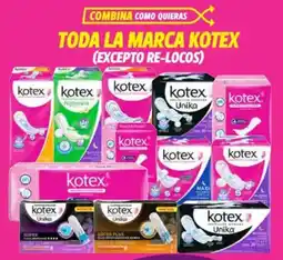 Soriana Híper Toda la marca kotex oferta