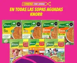 Soriana Híper En todas las sopas aguadas knorr oferta