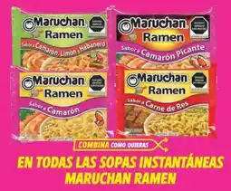 Soriana Híper En todas las sopas instantáneas maruchan ramen oferta