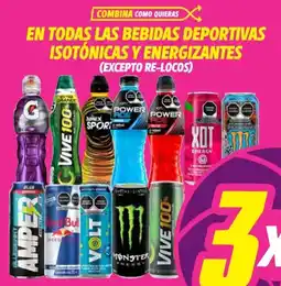 Soriana Híper En todas las bebidas deportivas isotónicas y energizantes oferta