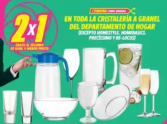 Soriana Híper En toda la cristalería a granel del departamento de hogar oferta