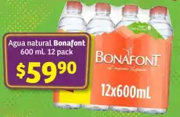 Soriana Híper Bonafont agua natural oferta