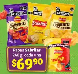 Soriana Híper Sabritas papas oferta