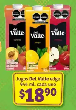 Soriana Híper Del Valle jugos edge oferta