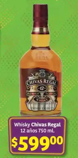 Soriana Híper Chivas Regal whisky 12 años oferta