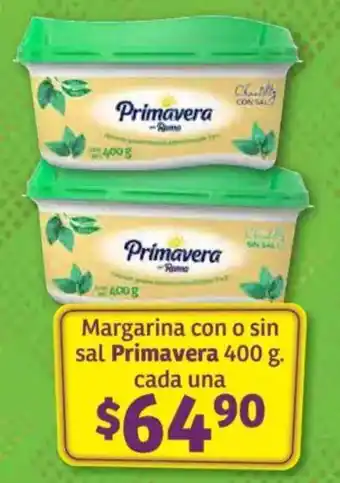 Soriana Híper Primavera margarina con o sin sal oferta