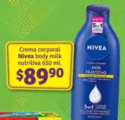 Soriana Híper Nivea body milk nutritiva oferta