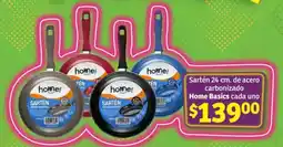 Soriana Híper Home Basics sartén de acero carbonizado oferta