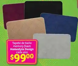 Soriana Híper Homestyle Design tapete de baño memory foam oferta