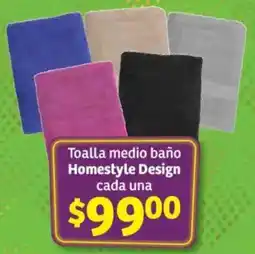Soriana Híper Homestyle Design toalla medio baño oferta