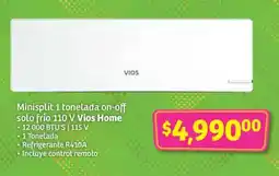 Soriana Híper VIOS Minisplit 1 tonelada on-off solo frío 110 V oferta