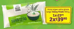 Soriana Híper Valley Foods arroz súper extra grano largo oferta