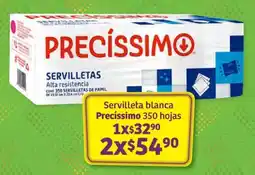 Soriana Híper Precíssimo servilleta blanca oferta