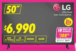 Soriana Híper LG 50" Smart TV oferta