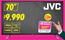 Soriana Híper JVC 70"Smart TV oferta