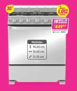 Soriana Híper Mabe estufa con capelo oferta