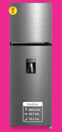 Soriana Híper Midea refrigerador top mount oferta