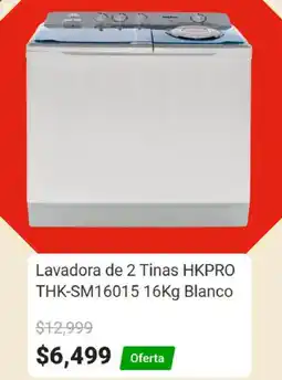 Elektra Lavadora de 2 Tinas HKPRO oferta