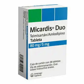 Micardis Dúo 80/5MG Tabletas 28