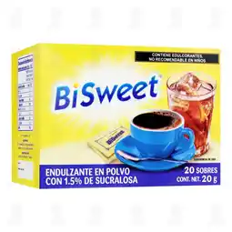 Farmacias Guadalajara Endulzante BiSweet en Polvo, 20 gr oferta