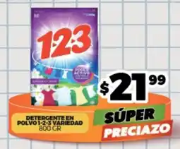 Merco 1-2-3 dDetergente en polvo oferta