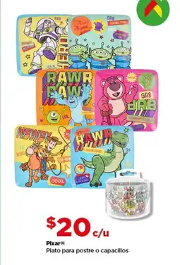 Bodega Aurrerá Pixar Plato para postre o capacillos oferta