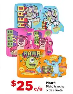 Bodega Aurrerá Pixar Plato trinche o de silueta oferta