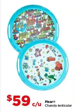 Bodega Aurrerá Pixar Charola lenticular oferta