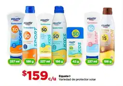 Bodega Aurrerá Equate variedad de protector solar oferta