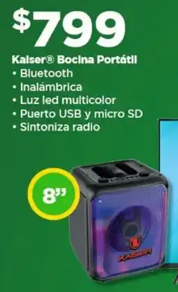 Bodega Aurrerá Kaiser bocina portátil oferta