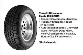 Bodega Aurrerá Tornel® Direccional Llanta 185/60R15 oferta