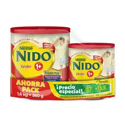 Farmacias YZA Nido Kinder1+ 1 lata de 1.6kg + 1 lata de 360g oferta