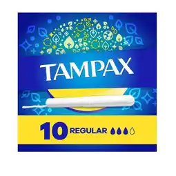 Farmacias YZA Tampax Tampon Regular 10 Pzs oferta