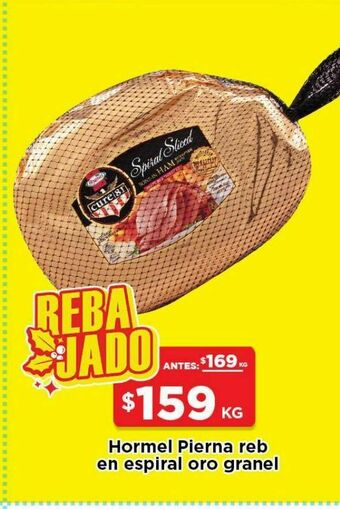 HEB Hormel pierna con hueso en espiral 81 oro 1 kg oferta