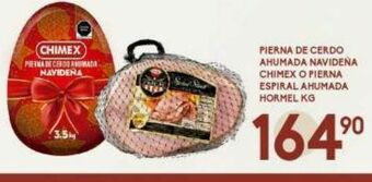 Alsuper Pierna de cerdo ahumada navideña oferta