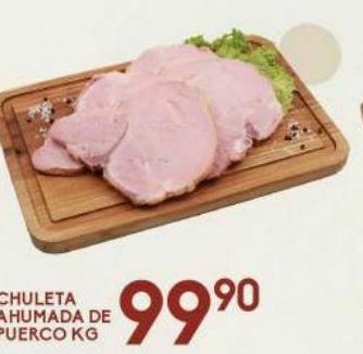 Alsuper Chuleta ahumada de cerdo kg oferta