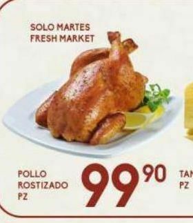 Alsuper Pollo rostizado oferta