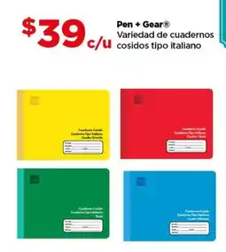 Bodega Aurrerá Pen + Gear Variedad de cuadernos cosidos tipo italiano oferta