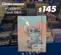 Sam's Club Combo carpeta y cuaderno Upak Stitch oferta