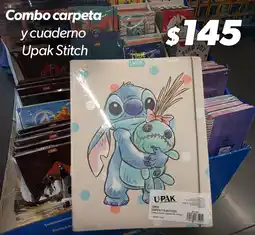 Sam's Club Combo carpeta y cuaderno Upak Stitch oferta