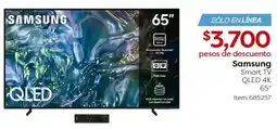 Costco Samsung smart tv qled 4k 65" oferta